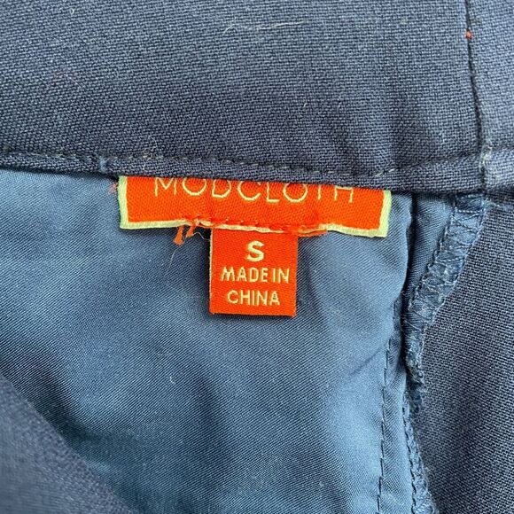 ModCloth Royal Blue Wide Leg High Waist Retro Style Pants Women’s Size S - Picture 5 of 5